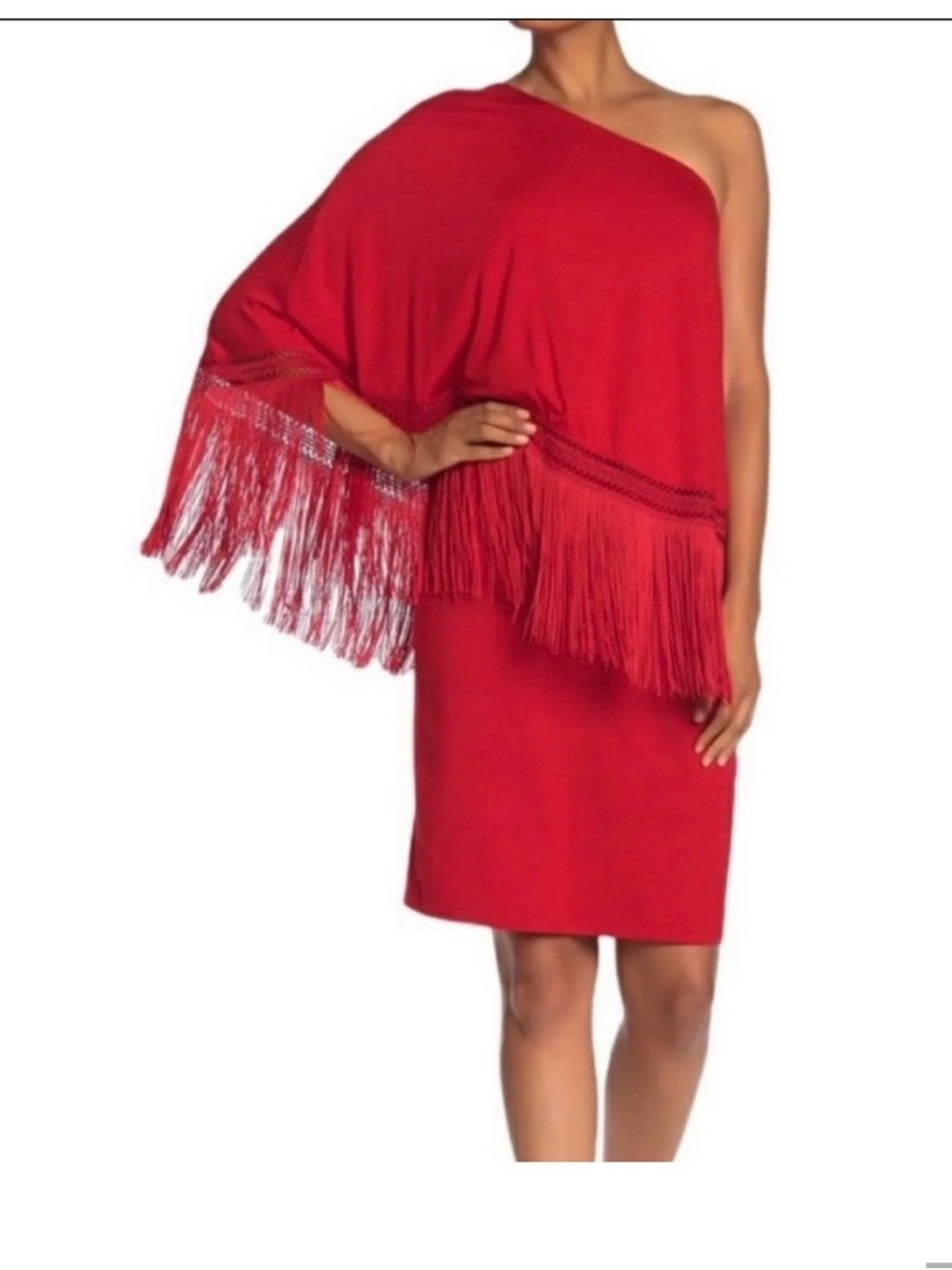 Trina Turk East Side Popover Fringe Dress